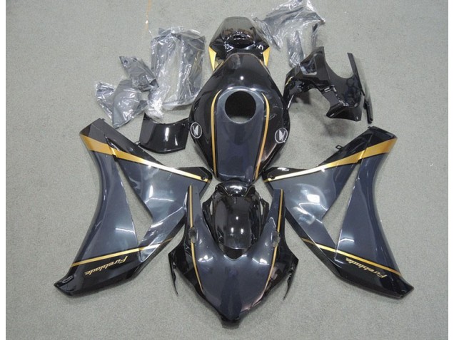Buy 2008-2011 Black Gold Fireblade Honda CBR1000RR Motorbike Fairing Kits Buy 2008-2011 Black Gold Fireblade Honda CBR1000RR Motorbike Fairing Kits