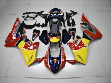 Buy 2017-2020 Blue Yellow Red Red Bull Honda CBR1000RR Motorcycle Fairing Kit