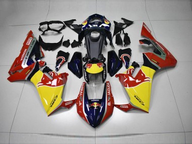 Buy 2017-2020 Blue Yellow Red Red Bull Honda CBR1000RR Motorcycle Fairing Kit
