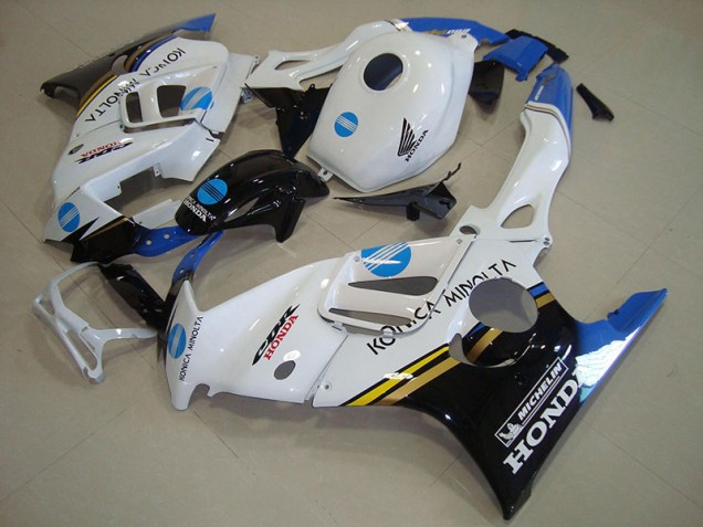 Buy 1995-1998 White Blue Konica Minolta Honda CBR600 F3 Motorcycle Fairings Kit