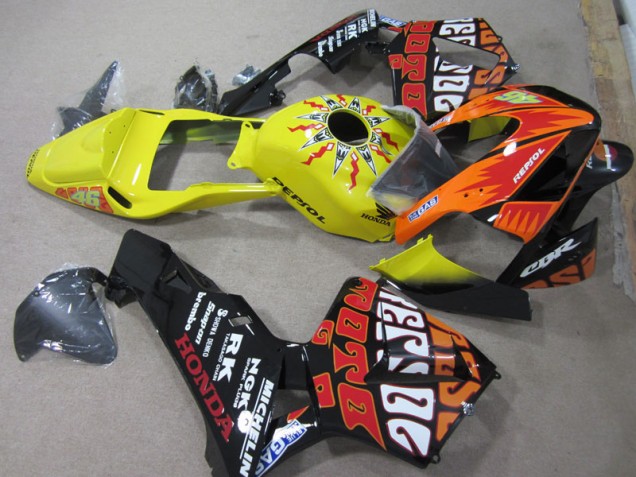 Buy 2003-2004 Yellow Black Repsol 46 Honda CBR600RR Bike Fairings