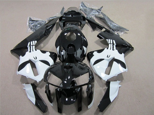Buy 2005-2006 Black White Honda CBR600RR Motorcylce Fairings