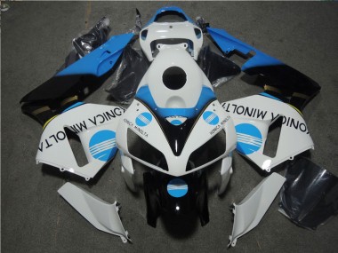 Buy 2005-2006 White Blue Konica Minolta Honda CBR600RR Motorcycle Fairing Kits
