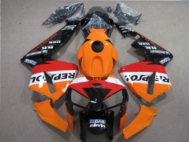 Buy 2005-2006 Orange Red Black Repsol Honda CBR600RR Motorbike Fairing Kits Buy 2005-2006 Orange Red Black Repsol Honda CBR600RR Motorbike Fairing Kits