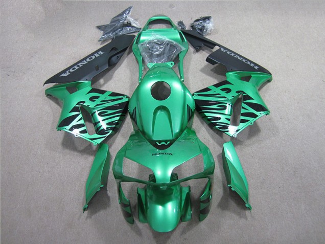Buy 2005-2006 Green Black Honda CBR600RR Motorcycle Fairings Kit