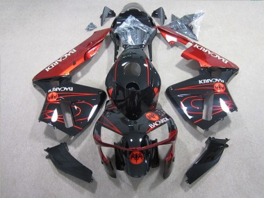 Buy 2005-2006 Black Red BACARDI Honda CBR600RR Motorcycle Fairings