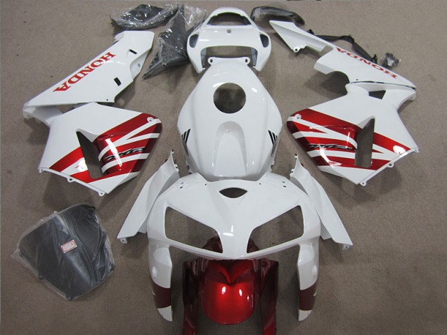 Buy 2005-2006 White Red Honda CBR600RR Motorcycle Fairing Kit