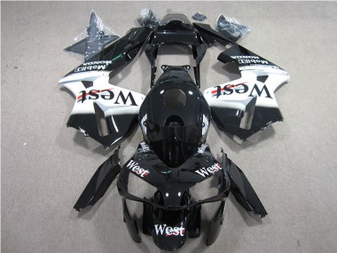 Buy 2005-2006 Black White West Honda CBR600RR Bike Fairing