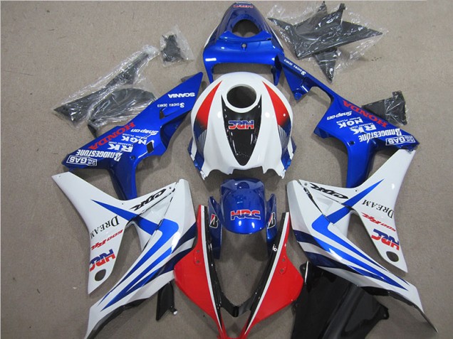 Buy 2007-2008 Blue White Red HRC Honda CBR600RR Motorcycle Fairing Buy 2007-2008 Blue White Red HRC Honda CBR600RR Motorcycle Fairing
