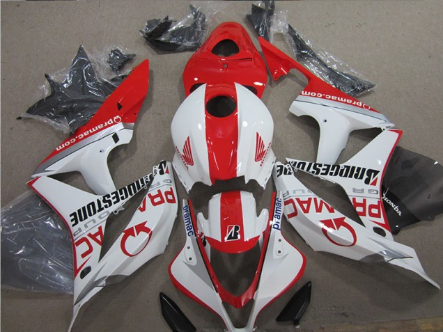 Buy 2007-2008 Red White Honda CBR600RR Motor Fairings