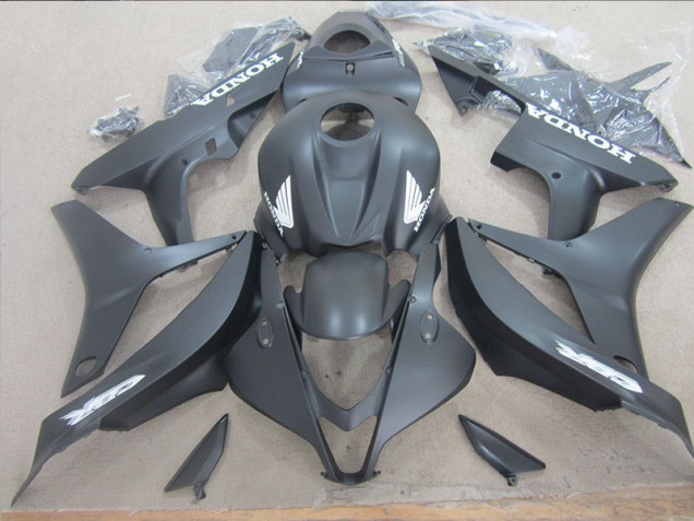 Buy 2007-2008 Black White Decal Honda CBR600RR Motorcycle Fairing Kits