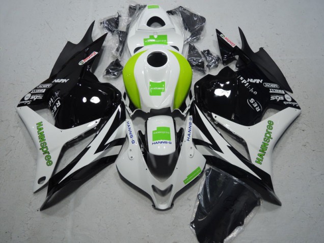 Buy 2009-2012 Black White Green Hannspree Honda CBR600RR Motorcycle Fairing Kit Buy 2009-2012 Black White Green Hannspree Honda CBR600RR Motorcycle Fairing Kit