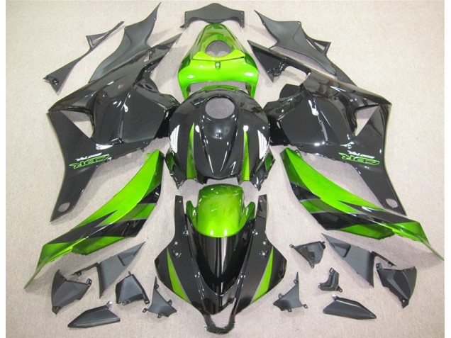 Buy 2009-2012 Black Green Honda CBR600RR Bike Fairing Kit