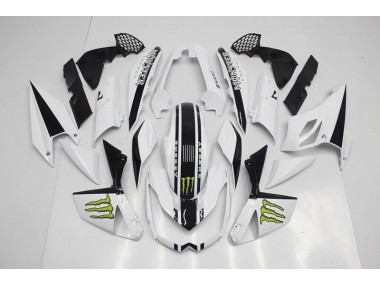 Buy 2007-2009 White Kawasaki Z1000 Moto Fairings