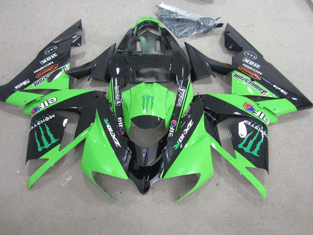 Buy 2003-2005 Black Green Monster Kawasaki ZX10R Motorcycle Fairing Kits Buy 2003-2005 Black Green Monster Kawasaki ZX10R Motorcycle Fairing Kits