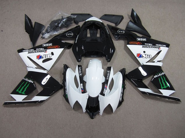 Buy 2003-2005 Black White Monster Kawasaki ZX10R Motorbike Fairing Buy 2003-2005 Black White Monster Kawasaki ZX10R Motorbike Fairing