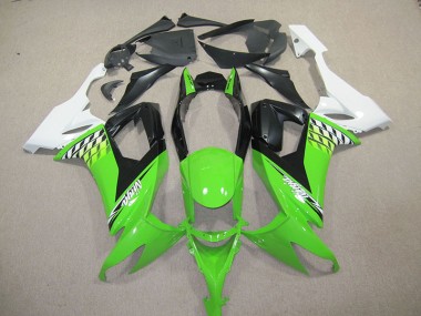 Buy 2008-2010 Black Green Ninja Kawasaki ZX10R Bike Fairings
