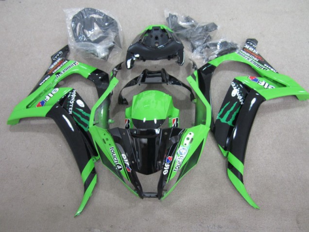 Buy 2011-2015 Black Green Touch4 Monster Kawasaki ZX10R Motorbike Fairing Kits Buy 2011-2015 Black Green Touch4 Monster Kawasaki ZX10R Motorbike Fairing Kits