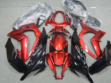 Buy 2011-2015 Black Red Kawasaki ZX10R Moto Fairings