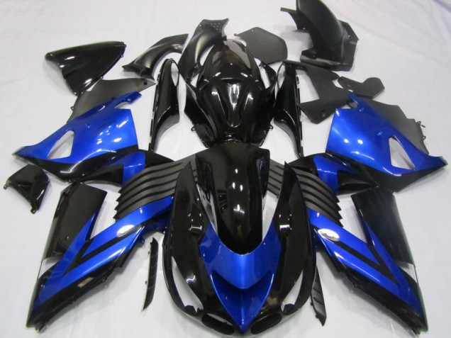 Buy 2006-2011 Black Blue Kawasaki ZX14R ZZR1400 Moto Fairings Buy 2006-2011 Black Blue Kawasaki ZX14R ZZR1400 Moto Fairings