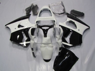 Buy 2000-2002 White Black Kawasaki ZX6R Bike Fairings