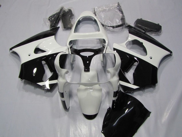 Buy 2000-2002 White Black Kawasaki ZX6R Bike Fairings Buy 2000-2002 White Black Kawasaki ZX6R Bike Fairings