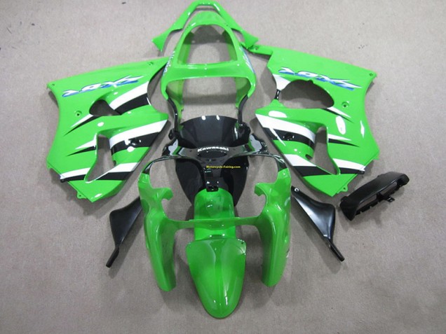 Buy 2000-2002 Green Black White Kawasaki ZX6R Motorcycle Fairings & Bodywork Buy 2000-2002 Green Black White Kawasaki ZX6R Motorcycle Fairings & Bodywork