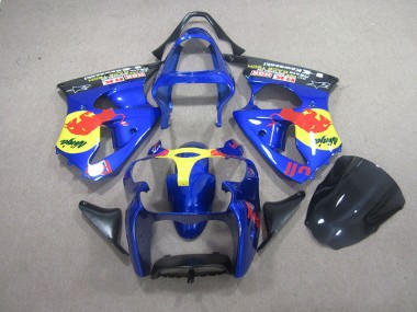 Buy 2000-2002 Blue Red Bull Ninja Kawasaki ZX6R Motorcycle Bodywork