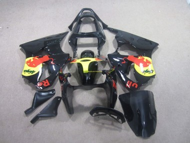 Buy 2000-2002 Black Yellow Red Bull Ninja Kawasaki ZX6R Motorcycle Replacement Fairings