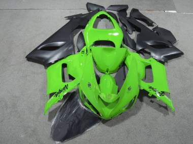Buy 2005-2006 Green Black Ninja 636 Kawasaki ZX6R Motorcycle Fairings Kits