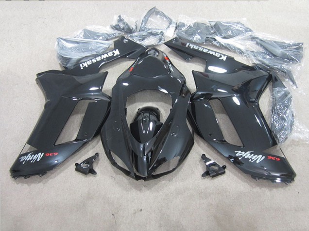 Buy 2007-2008 Black Ninja 636 Kawasaki ZX6R Moto Fairings
