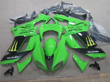 Buy 2007-2008 White Blue Ninja Kawasaki ZX6R Motorcycle Fairing