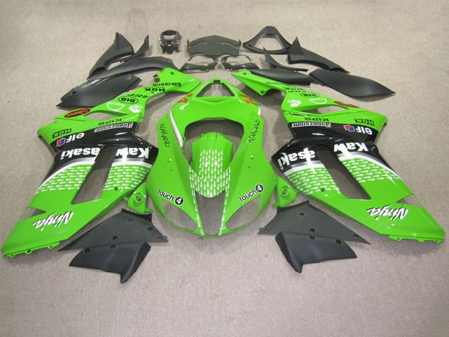 Buy 2007-2008 Green Touch 4 Kawasaki ZX6R Motorcycle Fairing Kits Buy 2007-2008 Green Touch 4 Kawasaki ZX6R Motorcycle Fairing Kits