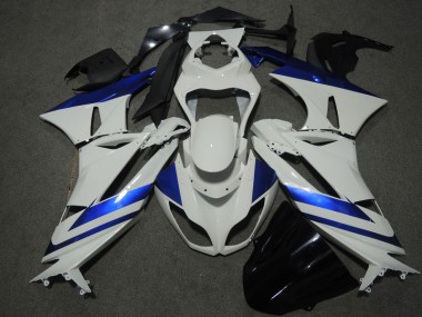 Buy 2009-2012 White Blue Kawasaki ZX6R Motorbike Fairings