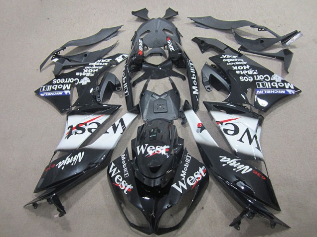 Buy 2009-2012 Black West Kawasaki ZX6R Motorcycle Fairing Kits Buy 2009-2012 Black West Kawasaki ZX6R Motorcycle Fairing Kits