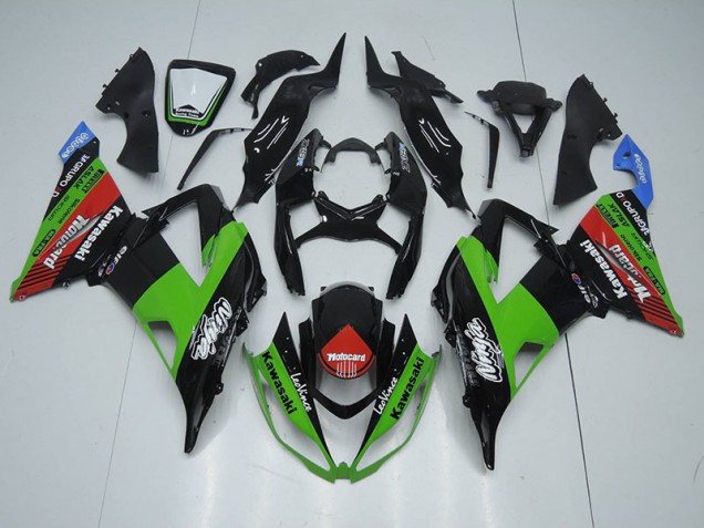 Buy 2013-2018 Black Green Red Motocard Kawasaki ZX6R Motorcycle Fairing Kit Buy 2013-2018 Black Green Red Motocard Kawasaki ZX6R Motorcycle Fairing Kit