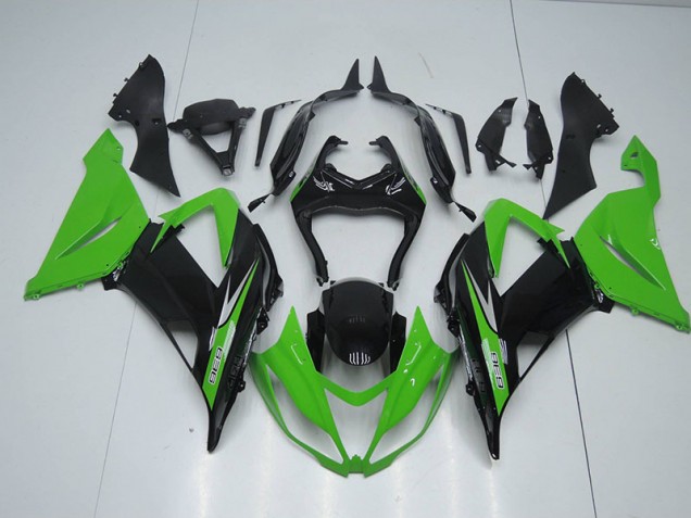 Buy 2013-2018 Black Green 636 Kawasaki ZX6R Bike Fairings Buy 2013-2018 Black Green 636 Kawasaki ZX6R Bike Fairings