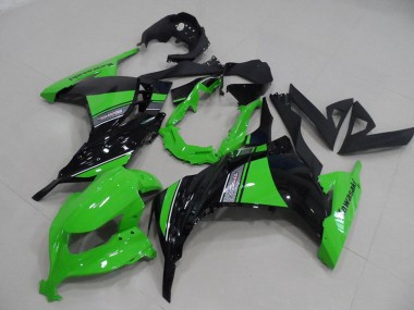 Buy 2013-2016 Black Green Kawasaki ZX300R Moto Fairings