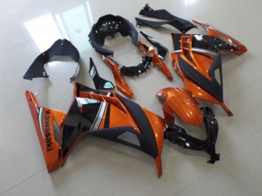 Buy 2013-2016 Black Orange Kawasaki ZX300R Motor Fairings