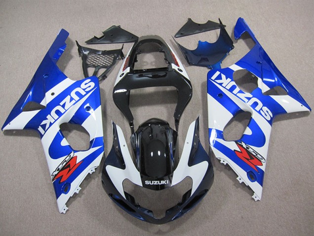 Buy 2000-2002 Blue White Decal Suzuki GSXR1000 Replacement Fairings