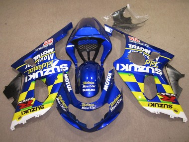 Buy 2000-2002 Blue Yellow Telefumica Movistar Suzuki GSXR1000 Motor Fairings