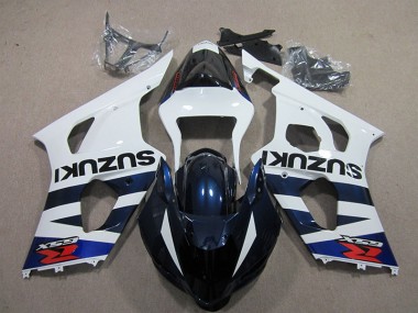Buy 2003-2004 White Blue Black Decal Suzuki GSXR1000 Bike Fairings