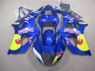 Buy 2003-2004 Blue Red Bull Suzuki GSXR1000 Replacement Motorcycle Fairings