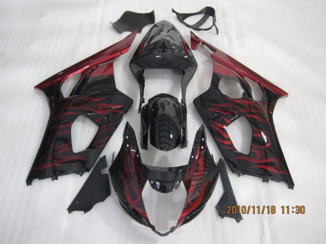 Buy 2003-2004 Black Red Flame Suzuki GSXR1000 Motorcycle Bodywork Buy 2003-2004 Black Red Flame Suzuki GSXR1000 Motorcycle Bodywork