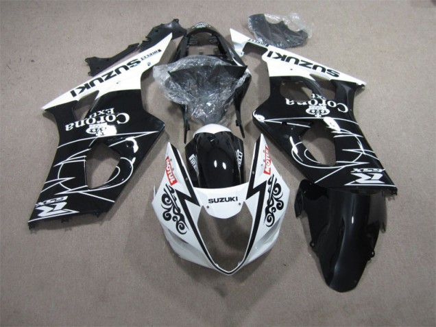 Buy 2003-2004 Black White Corona Extra Motul Suzuki GSXR1000 Motorcycle Fairings Kits Buy 2003-2004 Black White Corona Extra Motul Suzuki GSXR1000 Motorcycle Fairings Kits