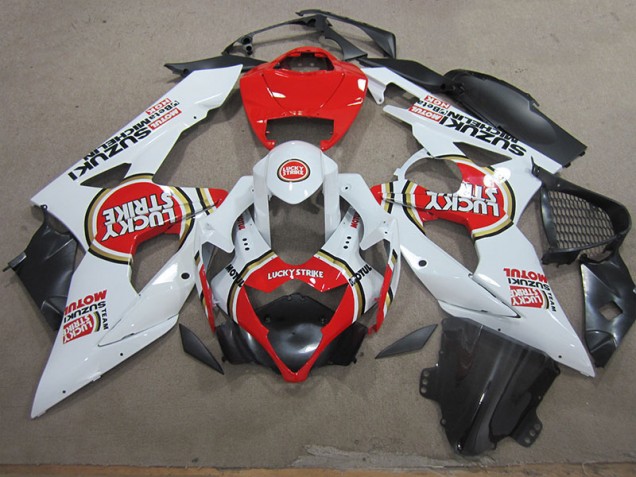 Buy 2005-2006 White Lucky Strike Red Motul Suzuki GSXR1000 Motorcycle Fairings Buy 2005-2006 White Lucky Strike Red Motul Suzuki GSXR1000 Motorcycle Fairings