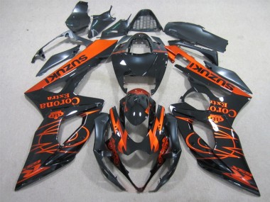 Buy 2005-2006 Black Orange Corona Extra Suzuki GSXR1000 Replacement Fairings