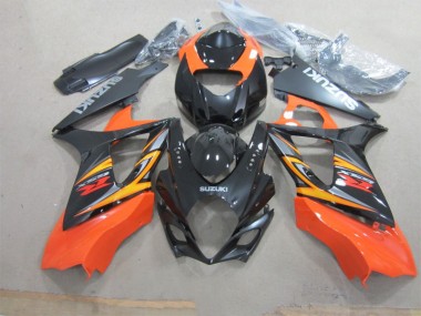 Buy 2007-2008 Black Orange Suzuki GSXR1000 Motorcycle Fairings
