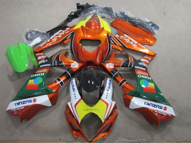 Buy 2007-2008 Orange Yellow Monster Suzuki GSXR1000 Motorcycle Fairing Kits Buy 2007-2008 Orange Yellow Monster Suzuki GSXR1000 Motorcycle Fairing Kits