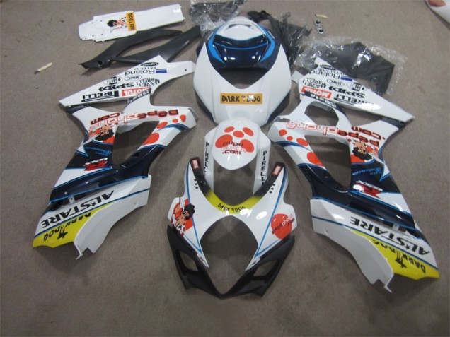 Buy 2007-2008 White Blue Dark Dog Suzuki GSXR1000 Bike Fairing Buy 2007-2008 White Blue Dark Dog Suzuki GSXR1000 Bike Fairing